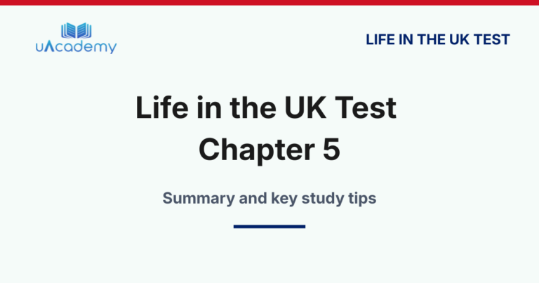 Life In The Uk Test Chapter 5: The Uk Government, The Law And Your Role